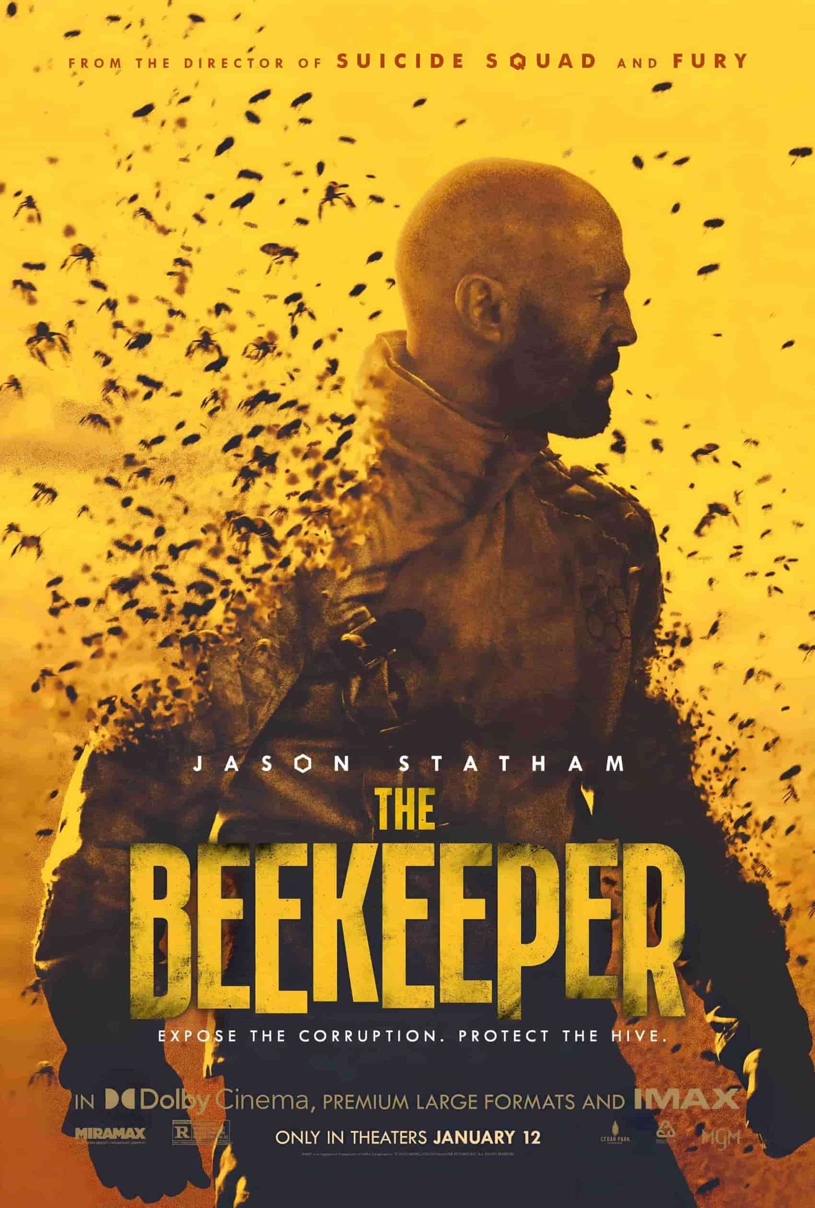 The Beekeeper movie poster available on Strong IPTV